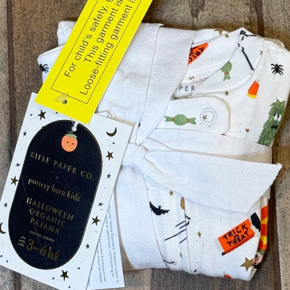 Halloween Organic Cotton Baby Pajama - Rifle Paper Co. - PBK - Picture 8 of 10
